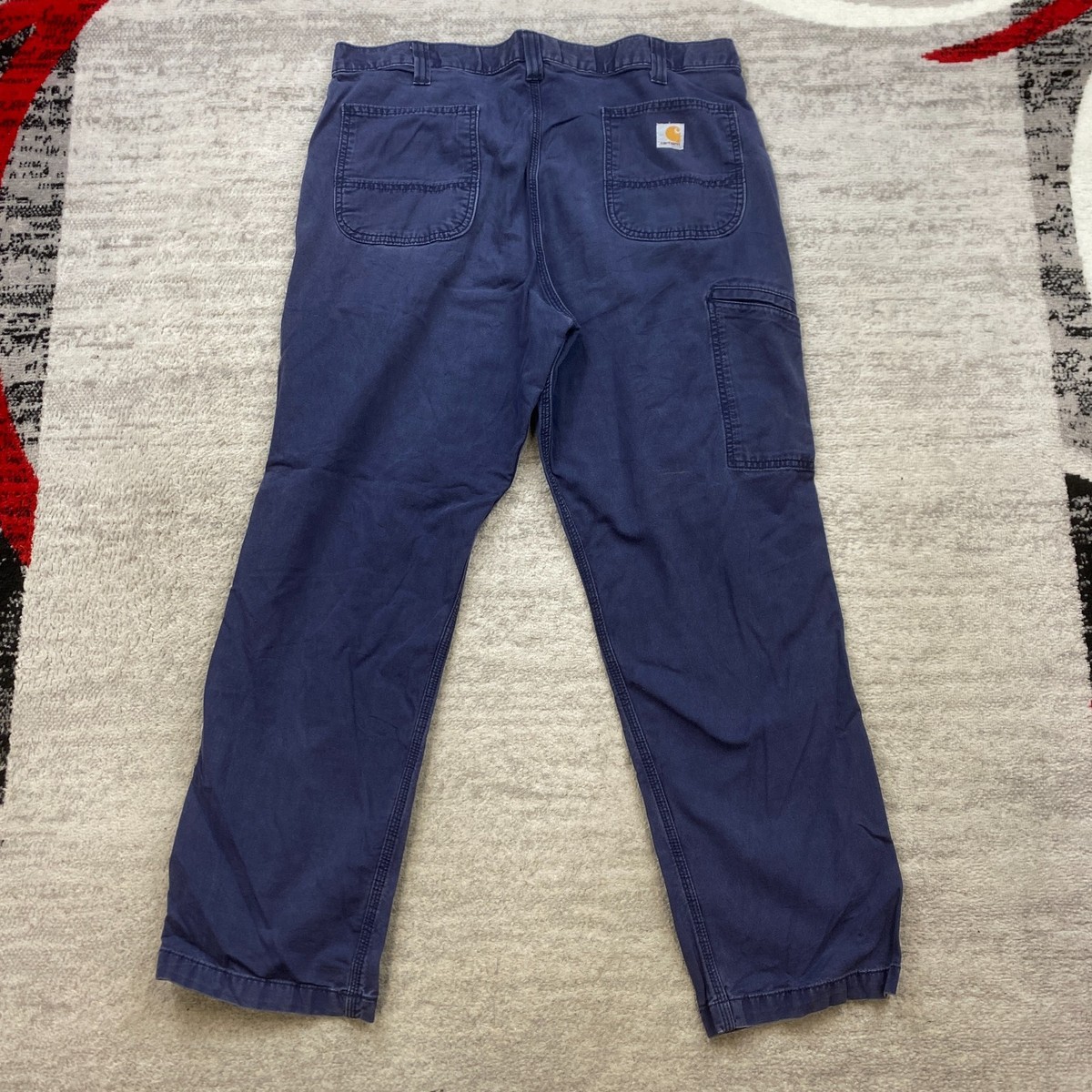 Carhartt 102291 Canvas Chino Pant 38 Blue Y2K Rugged Flex Swing