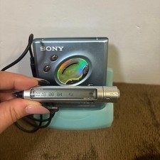 Sony MD Walkman MZ-E505 Blue   Tested, Working Vintage MiniDisc Player Japan
