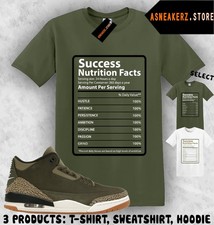 Shirt To Match AJ 3 Family Affair Sneaker Matching Tee Success Facts 3s T-Shirt