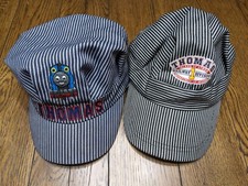 Thomas The Train Conductor Railroad Engineer Hat Lot of 2.  READ