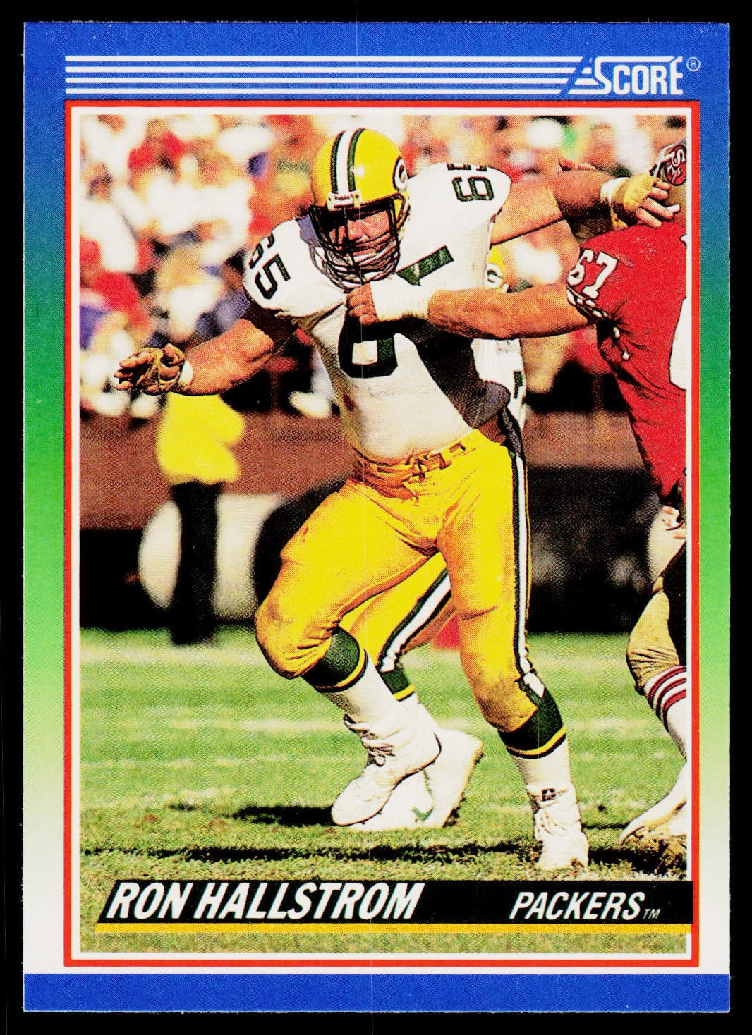 Ron Hallstrom, 1990 Score, #337, Green Bay Packers, RC