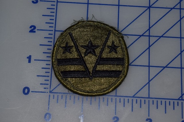 US Army 124th ARCOM Army Reserve Command OD Green Black Uniform Patch 
