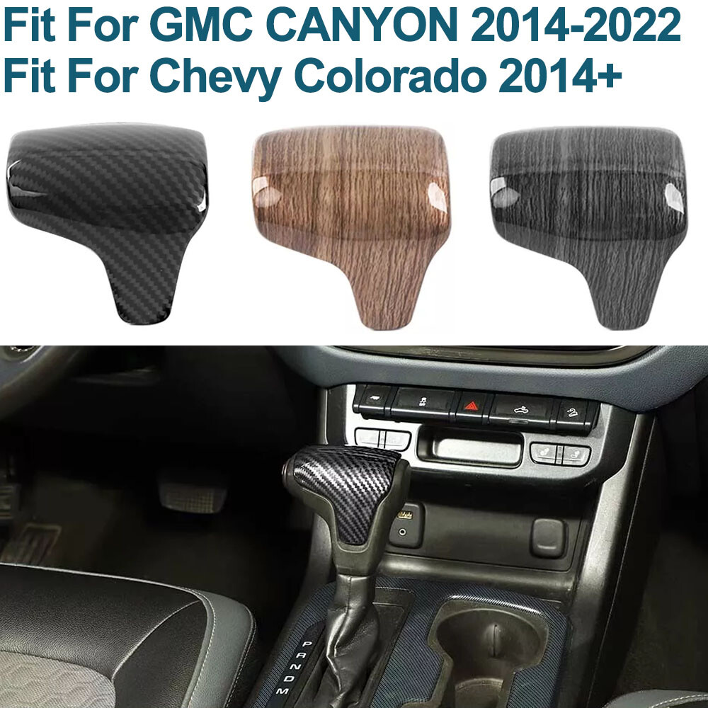 Console Gear Shift Head Knob Trim Cover For Chevy Colorado GMC CANYON 2014+