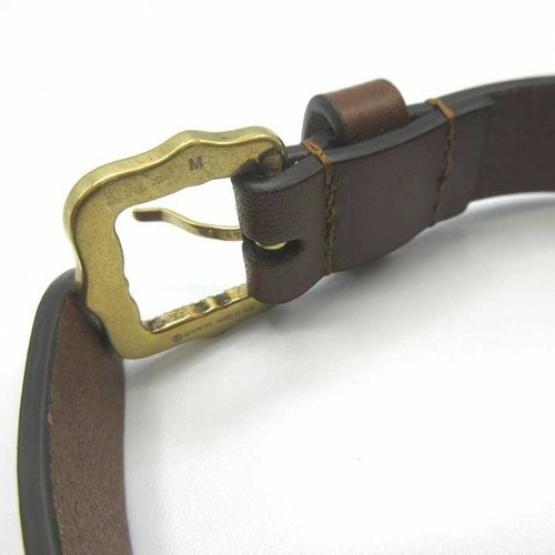 Gucci Gold tone Lion Head Motif Leather Bracelet 7.68 inches - Picture 5 of 6