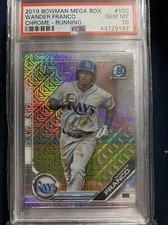 PSA 10 WANDER FRANCO 2019 Bowman Chrome Mega Box Mojo Refractor RC GEM MINT QTY