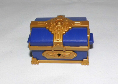 28001, 1x Schatz - Truhe, - Kiste, blau, gold