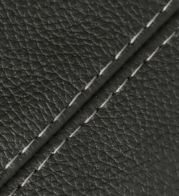 W/Gray Stitch Vinyl Center Console Lid Armrest Cover For 15-20