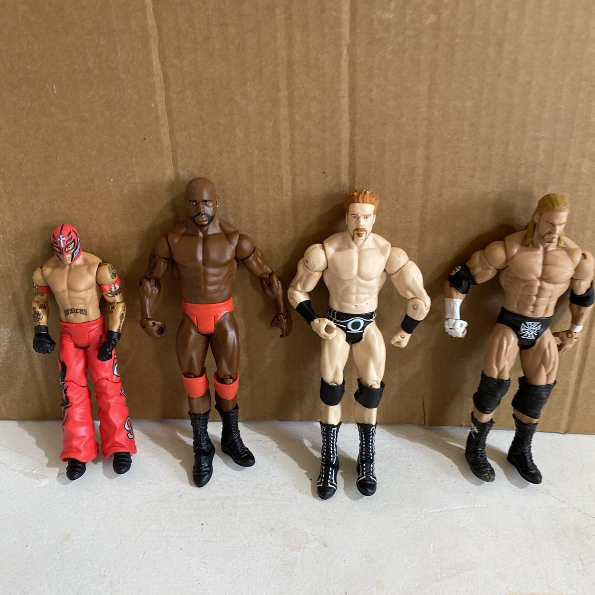 WWE Mattel Wrestling Action Figures -Mysterio, Ezekiel Jackson