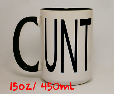 15 Unzen RudeC*nt große Tasse Rude C*nt Neuheit lustig Büro Kaffee Geschenk personalisiert