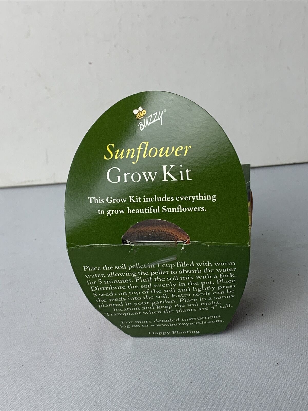 Buzzy Mini Sunflower Grow Kit / Pot, Seeds & Soil / 3” eBay