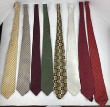 Men  s 100 Silk Ties Lot of 8 Assorted Styles Colors Brands Armani, Hathaway
