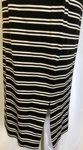 Ann Taylor Black and White Stripe Jersey Knit Midi Dress Women's Size Small - Bild 5 von 12