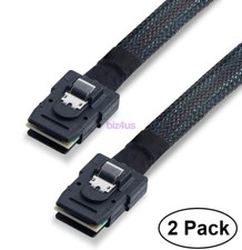 2 Packs Internal Mini SAS Cable 36Pin SFF-8087 to SFF-8087 100Ohms 1 Meter
