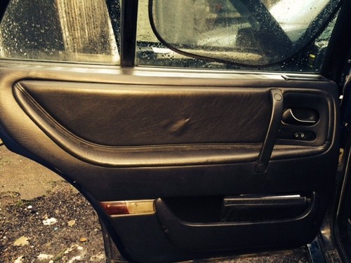 Saab 9000 Aero, Türverkleidungen, Leder, Schwarz - Selten & Rar - Bild 5 von 6