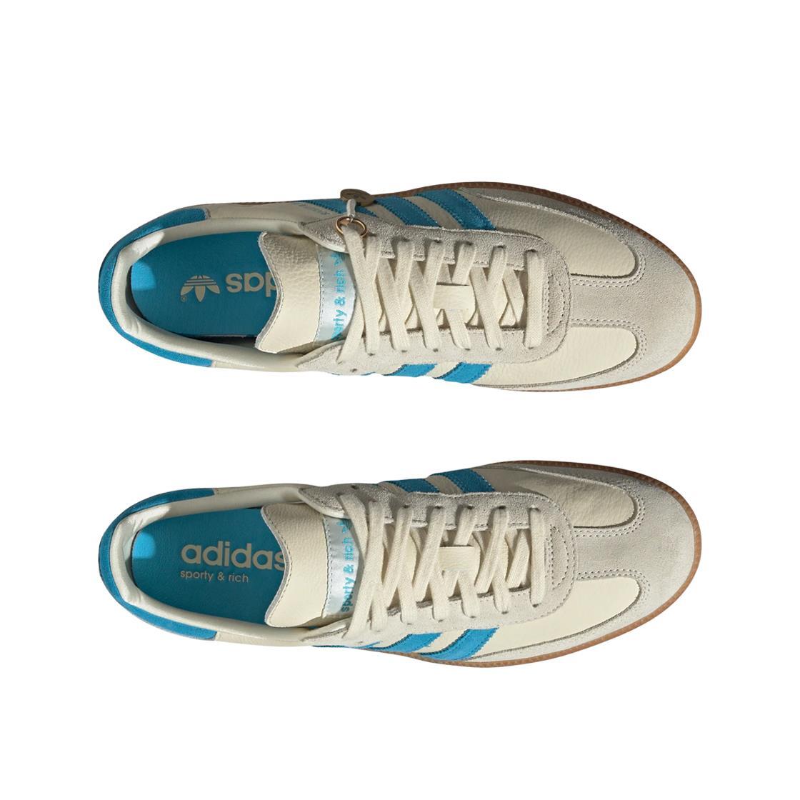 ★【Adidas】★Adidas x Sporty & Rich Samba Cream Blue★ adidas Sporty Rich x Samba OG Cream Blue for Sale