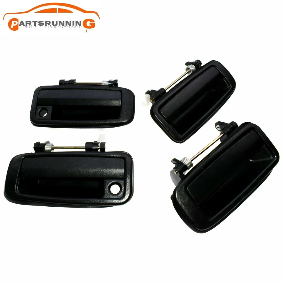 Nuevo kit de manija de puerta exterior 4 piezas delantera trasera izquierda y derecha para Toyota Corolla 1988-1992 Foto 3 de 4