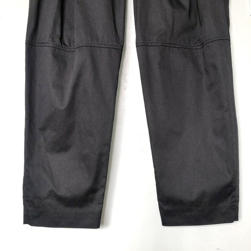 Alexander Wang Black Cotton Front Pleats High Rise Pants Size 8 - Picture 6 of 11