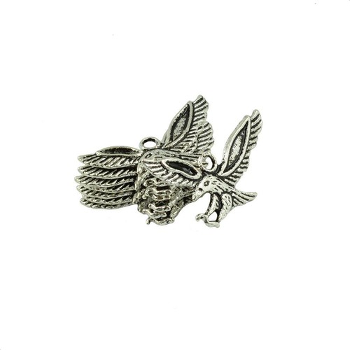 50-Pack Tibetan Silver Eagle Bird Flying Charms Pendants Jewelry DIY - Picture 4 of 6