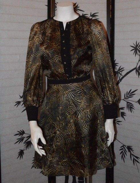 button down silk dress