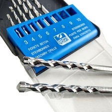 8 High Quality Masonry Drill Bits. 3 4 5 6 7 8 9 10mm. Masonry Drill Bits Set