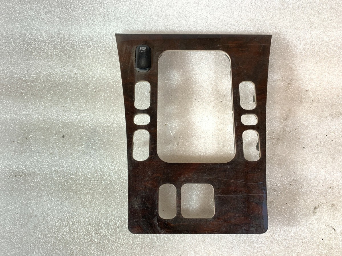 AVボード エナメルブラック　W210 Mercedes W210 Center Console Gear Shift Trim Bezel Wood Panel