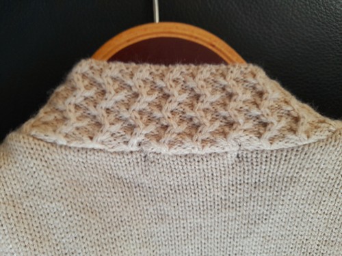 H&M lange Damen Strickweste Cardigan Weste mit Kunstfell Gr. M braun Gürtel - Bild 11 von 12