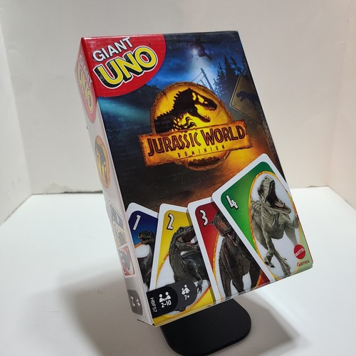 Giant UNO • Jurassic World Dominion Card Game 9"x6" Cards from Mattel Games. - Picture 17 of 18