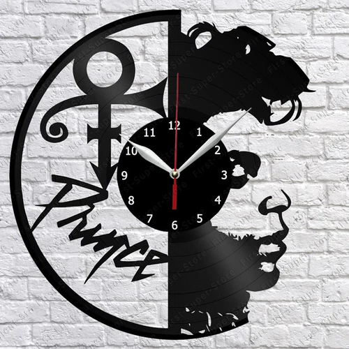 Prince Vinyl Record Wall Clock Decor Fan Art Original Gift Handmade 1550
