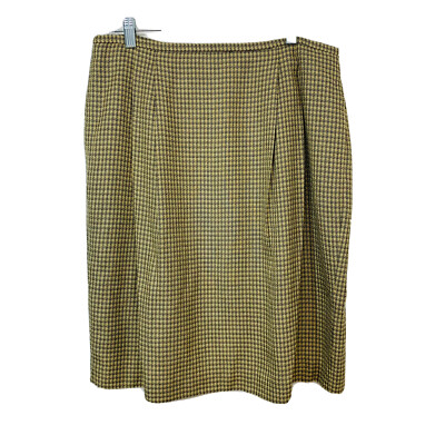 Jones Wear Skirt Size 16 Houndstooth Print Lined Tan Brown Career  Business