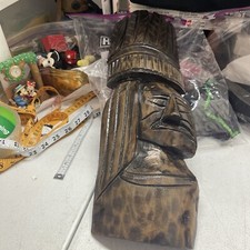 African Wooden Hand Carved Tribal Wall Hanging