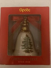Spode Christmas Tree Holiday Annual Bell 2003 Vintage Ornament New in Box