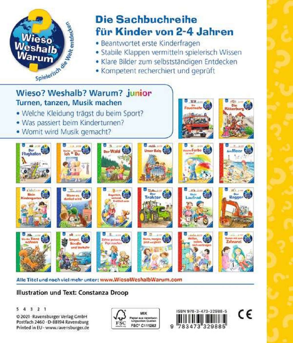 Thumbnail - Ravensburger Kinderbuch Wieso Weshalb Warum? Junior Turnen, Tanzen,