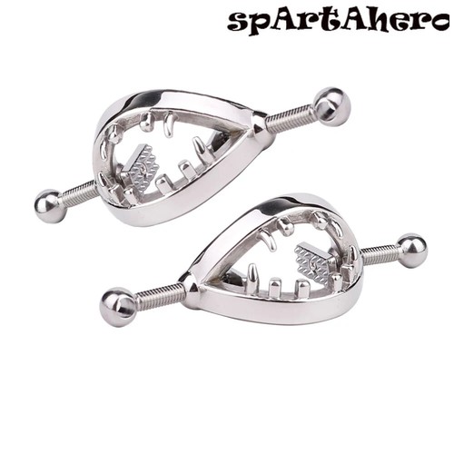 Metal Breast Clips Beast Teeths Breast Clamps Stimulator Female Chest Restraints - Picture 16 of 19
