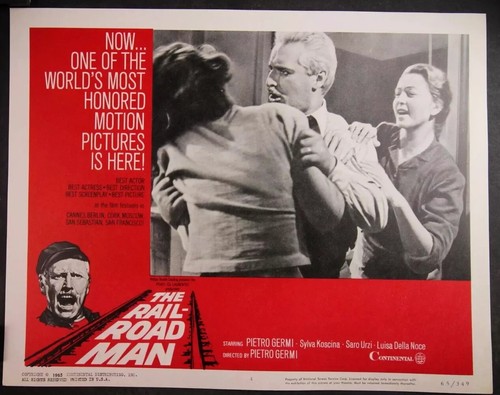 8 LOBBY CARD SET 1965 Pietro Germi THE RAILROAD MAN Il ferroviere SYLVA KOSCINA - Picture 4 of 8