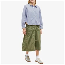 $840 Nwt Undercover Jacket Shirt Reversible Sz 1/us2 S/m Cotton Tan/blue Stripe