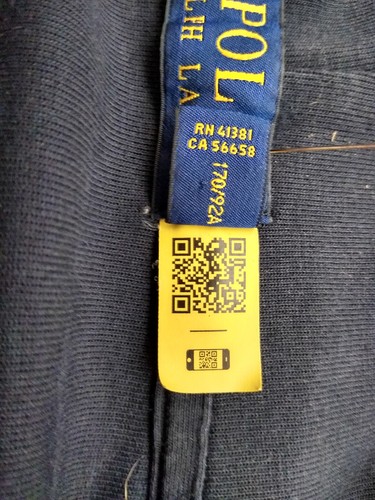 POLO/Ralph Lauren, blu navy, con cappuccio, zip frontale, tasche a marsupio, taglia SP - Foto 6 di 9