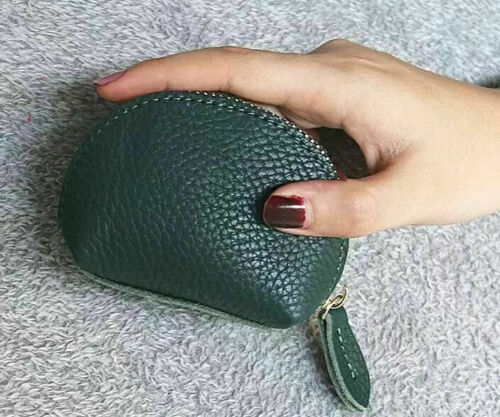 Genuine Leather Coin Purse,Change Purse With Zipper,Soft Leather Coin Pouch - Picture 7 of 10