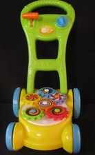 Kids Toddlers Yellow and Green Pretend Play Lawnmower with Gears