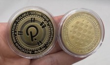 Polkadot DOT Cryptocurrency Crypto Virtual Currency | Gold Plated Coin