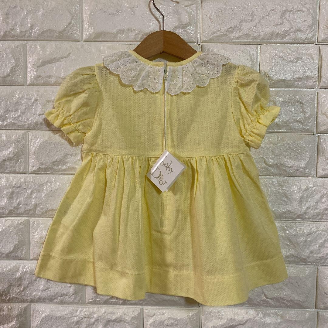 新品　Dior　ベビーディオール　黄色セットアップ BABY DIOR】秋を彩るベビー ディオールの新作スタイル