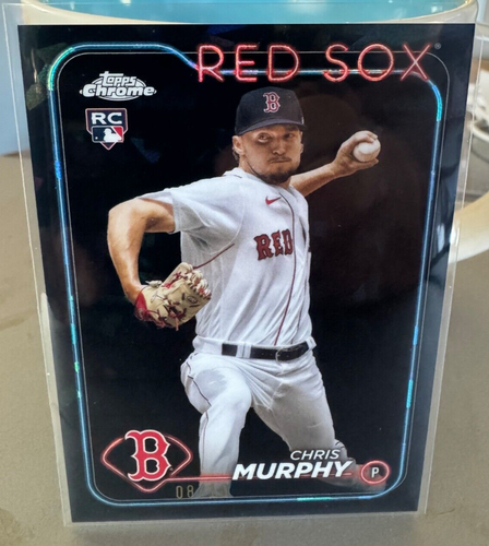 CHRIS MURPHY 2024 Topps Chrome Sapphire Black Refractor RC /10 Boston Red Sox - Picture 2 of 4