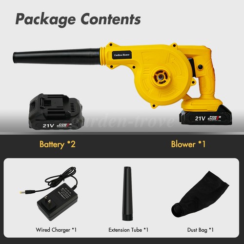 Air Blower Leaf Blower & Vacuum 2 in 1 Cordless Leaf Blower Electric Handheld US - Picture 7 of 14