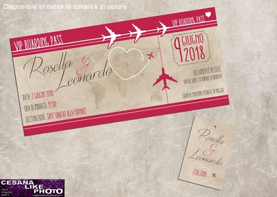 Partecipazioni Personalizzate Matrimonio Inviti Nozze Biglietto Aereo Sposa Fly Ebay