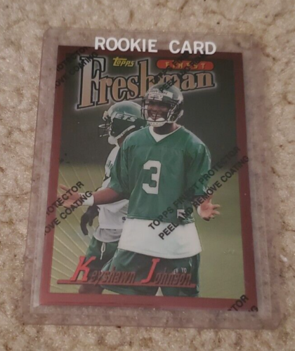 1996 Topps Finest  Keyshawn Johnson #225  Rookie Card Freshman New York Jets - Picture 1 of 2