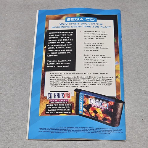 Sega Cd Shining Force (LEER)(MOLDEAR)(Leer 100%) - Imagen 5 de 15