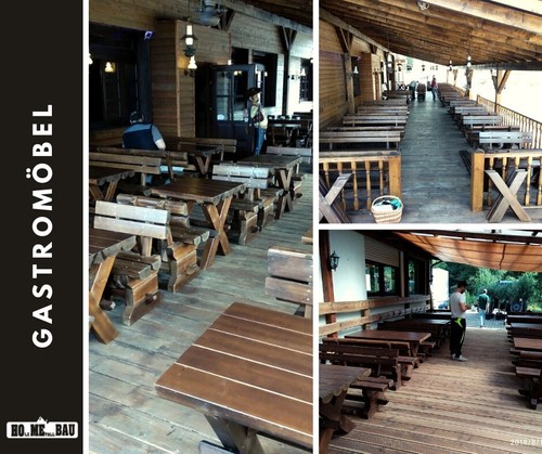 GASTRO & Biergarten Bankgarnituren Massivholz Wir liefern!! - Bild 2 von 6