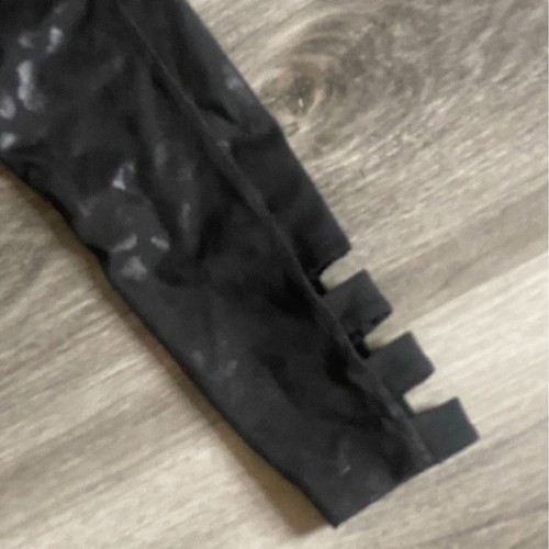 Fair Cond. Justice Girls Animal Print Leggings W/ Cut Outs-Black-Size 6 - Picture 6 of 6