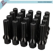 20 Black 14x1.25 overtall 64mm Lug Nuts For BMW 330i 230i 430i 530i M3 M4 X5 X6