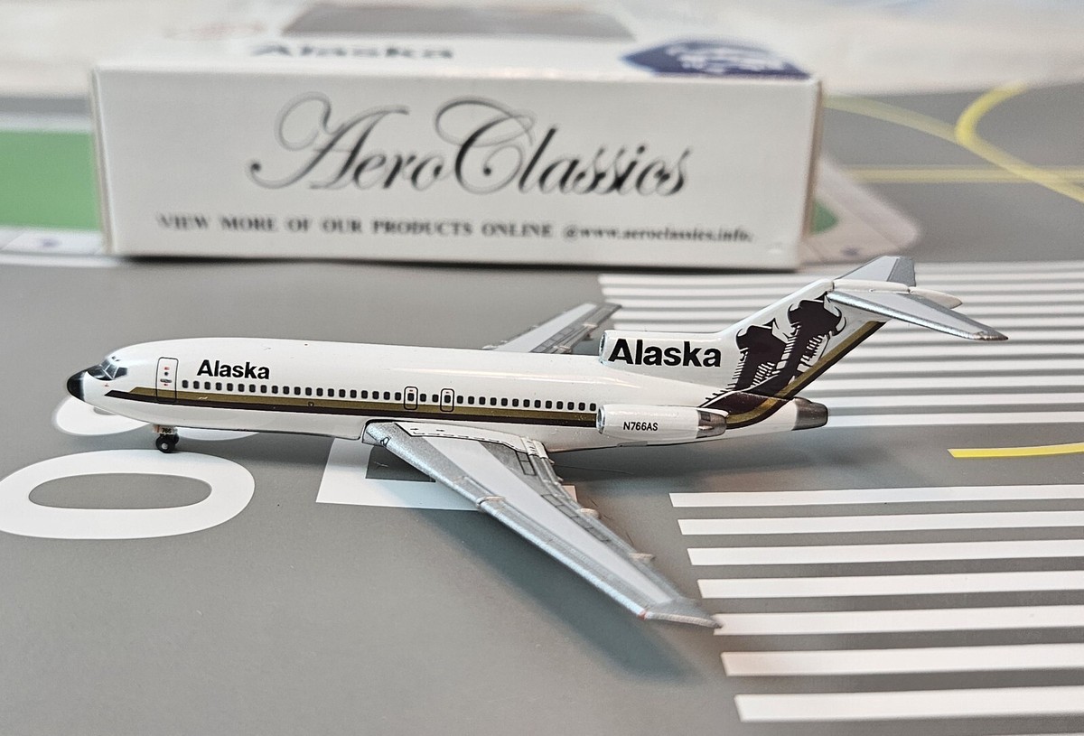 AEROCLASSICS ALASKA AIRLINES BOEING 727-90C N766AS 1:400