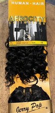 AFROCITY Human Hair Jerry Pop 8  Color 1B Weft/sew In